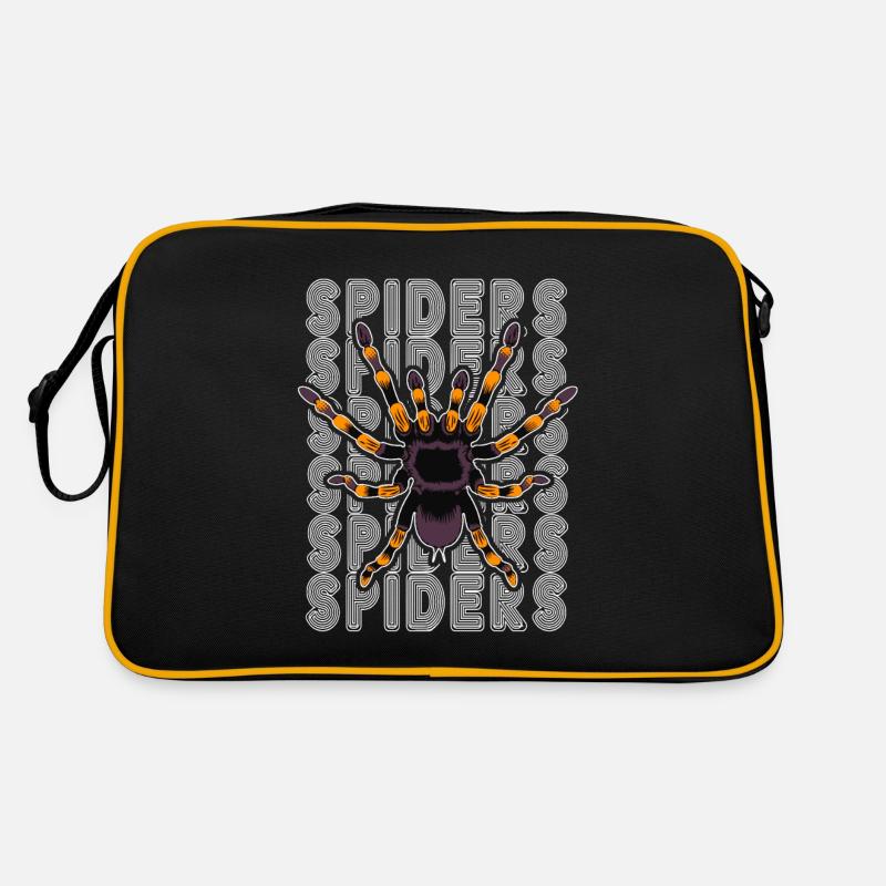 Retro Spider Besitzer Tarantula 80s Text Retro Tasche