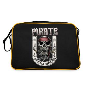 Laissez les manigances de pirates commencer le style de tatouage - Sac Retro - noir/or - Dos