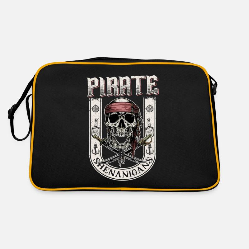 Let The Pirate Shenanigans Begin Tattoo Style Retro Bag