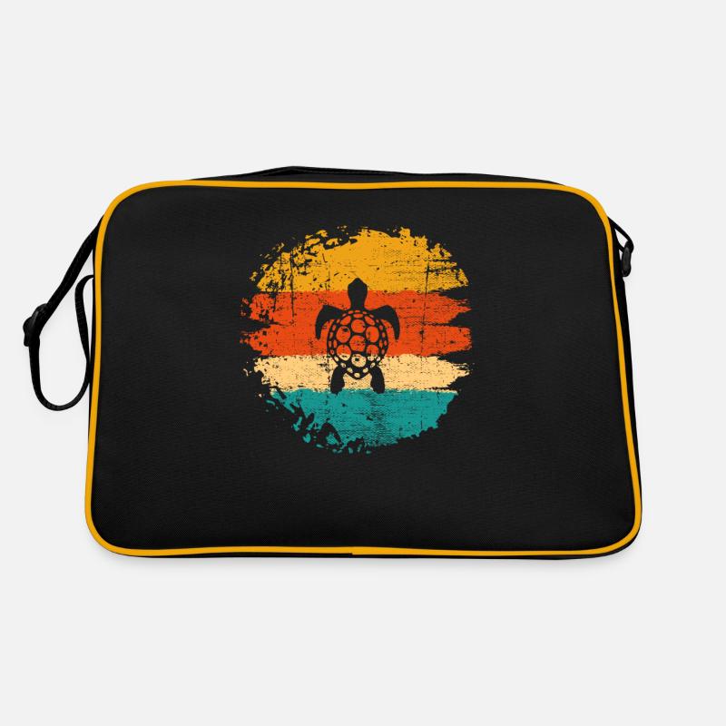 Tortue Rétro Animal Reptile de mer Idée cadeau Sac Retro