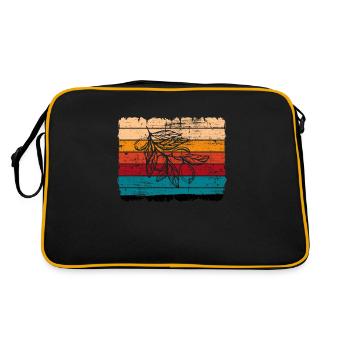 Huile d’olive Retro Vegetarian Idée cadeau - Sac Retro - noir/or - Dos
