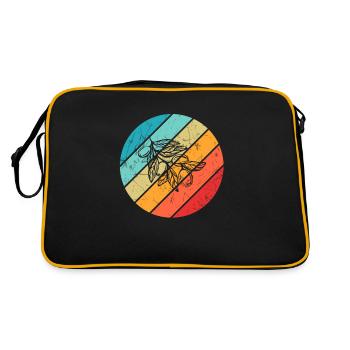 Huile d’olive Retro Vegetarian Idée cadeau - Sac Retro - noir/or - Dos