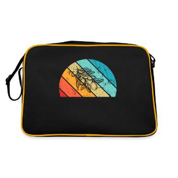 Huile d’olive Retro Vegetarian Idée cadeau - Sac Retro - noir/or - Dos