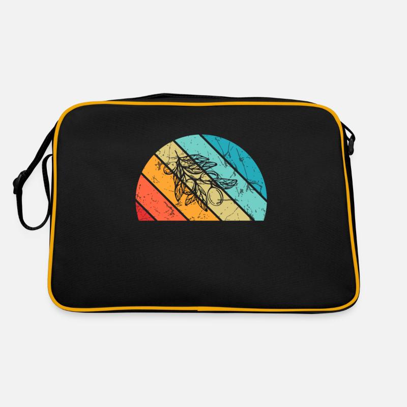 Huile d’olive Retro Vegetarian Idée cadeau Sac Retro