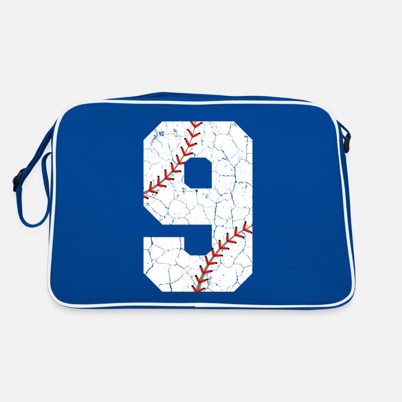 Kids 9th Birthday Baseball Player 9 Years Old Retro Bag