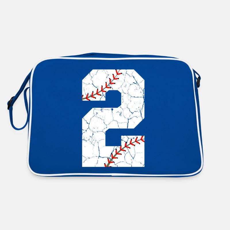 Kids 2nd Birthday Baseball Player 2 Years Old Retro Bag