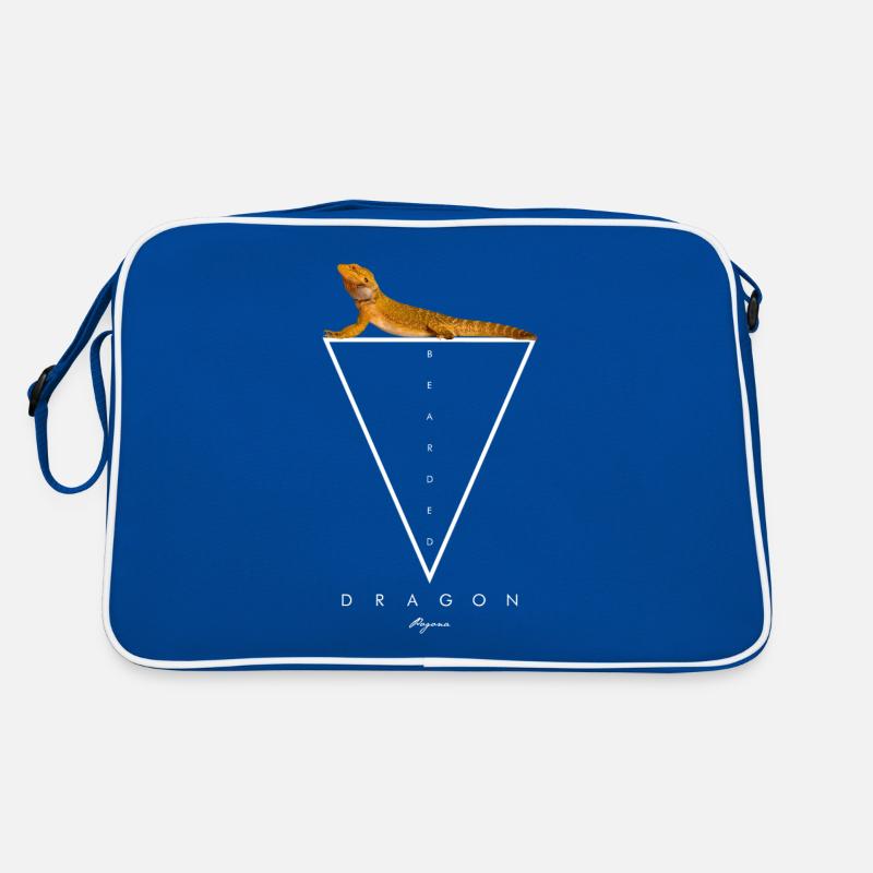 Bartdrache Modern Geometrisch Retro Tasche
