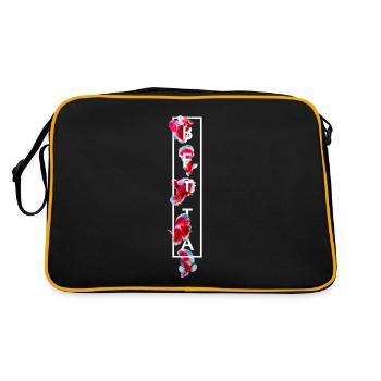 Siamese Fighting Fish Betta Fish Aquarium - Retro Bag - black/gold - Back