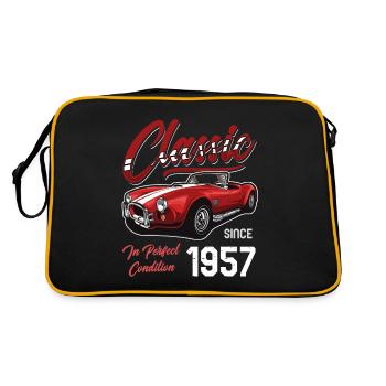 Je ne suis pas vieux Je suis une voiture classique Vintage Né en 1957 - Sac Retro - noir/or - Dos