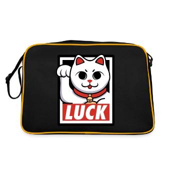 Chat de chance - Sac Retro - noir/or - Dos