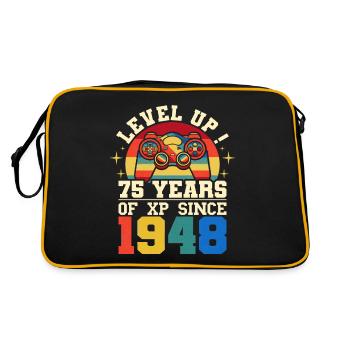 Niveau 75 1948 Anniversaire Gamer 75 ans - Sac Retro - noir/or - Dos