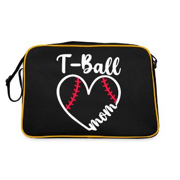 Maman Joueuse De T-Ball Fan De Baseball - Sac Retro - noir/or - Dos