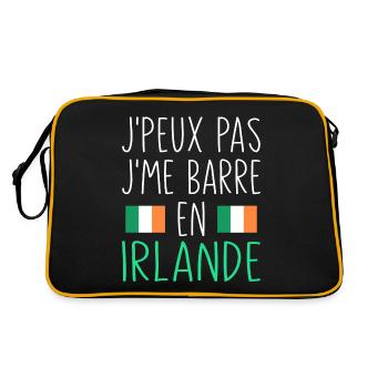 Voyage J'peux Pas J'me Barre En Irlande - Sac Retro - noir/or - Dos