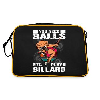 Billiard billiard ball billiard player billiard saying - Retro Bag - black/gold - Back