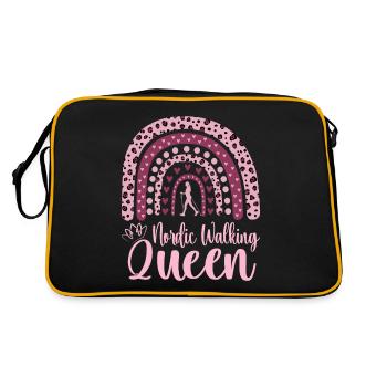 Marche Nordique Femme Reine De La Marche Nordique - Sac Retro - noir/or - Dos