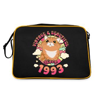 Femme Vintage Magnifique 1993 30 Ans Anniversaire - Sac Retro - noir/or - Dos
