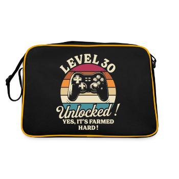 Joueur Niveau 30 Anniversaire Gamer 30 Ans - Sac Retro - noir/or - Dos