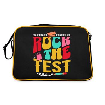 Rock The Test Examen Fin D'Année Enseignant - Sac Retro - noir/or - Dos