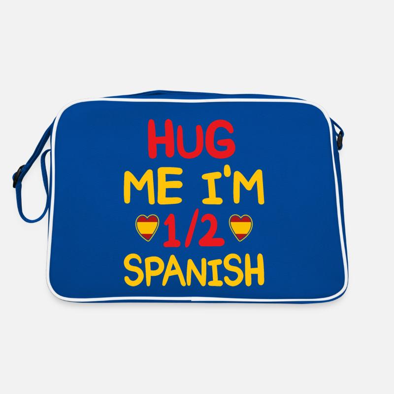 Spanischer Humor Ich bin halber Spanier Retro Tasche