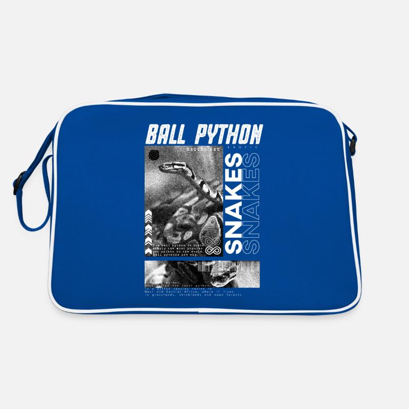Ball Python Modern Streetwear Reptilienpfleger Retro Tasche