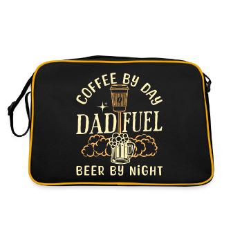 Humor Coffee Beer Daddy - Retro Bag - black/gold - Back