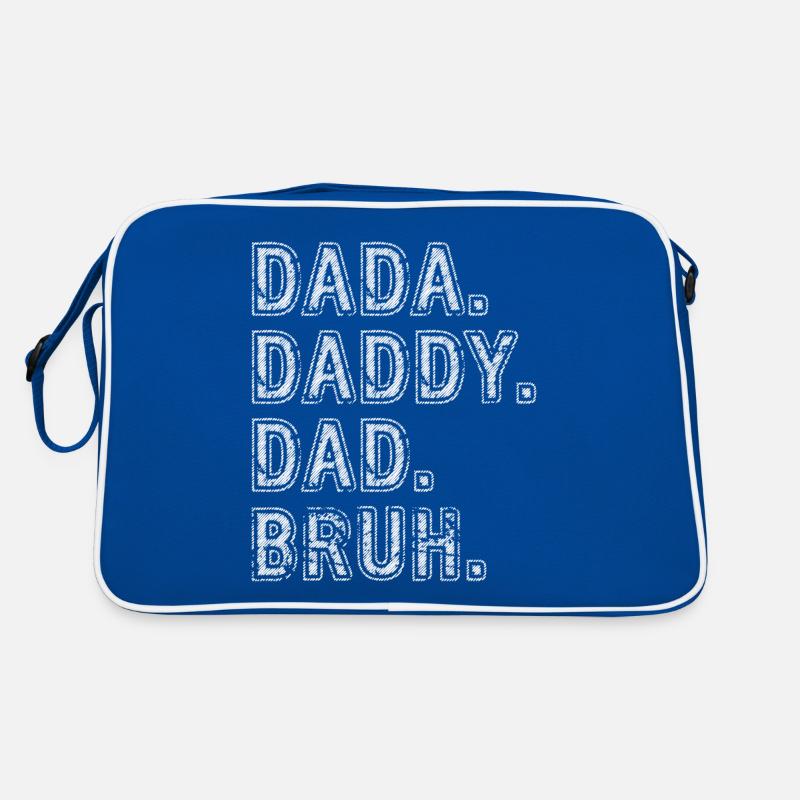 Dada Papa Bruh Vatertagsgeschenk 2024 Retro Tasche
