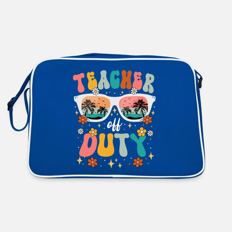 Lehrer Sommerferien Ende der Schulzeit Lehrer Retro Tasche