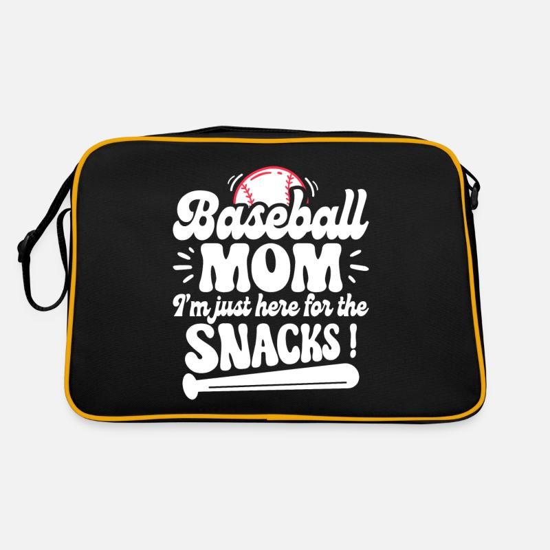 Humor Mom Baseball Supporter Retro Bag