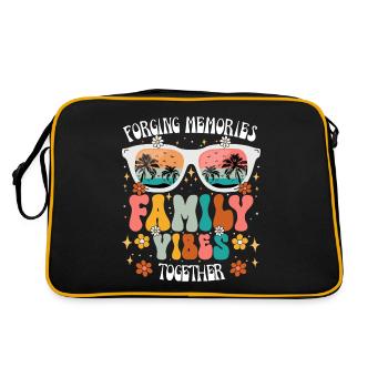Vacances 2024 En Famille Voyage En Famille - Sac Retro - noir/or - Dos