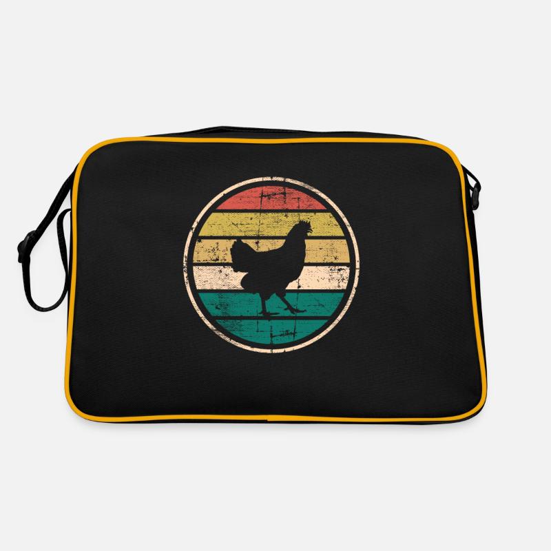 Hühner Retro Hahn Bauer Retro Bauernhof Geschenk Retro Tasche