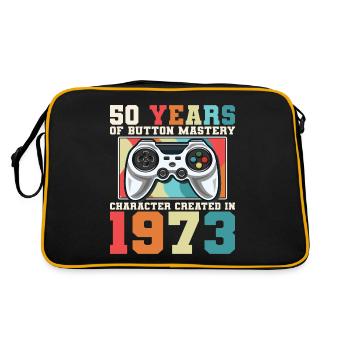Geek Level 50 Anniversary Gamer 50 Years - Retro Bag - black/gold - Back