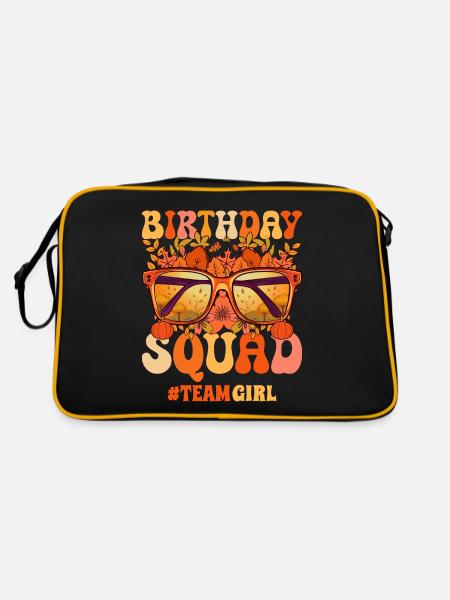 Anniversaire Groupe Fête Anniversaire Femme - Sac Retro - noir/or - Dos