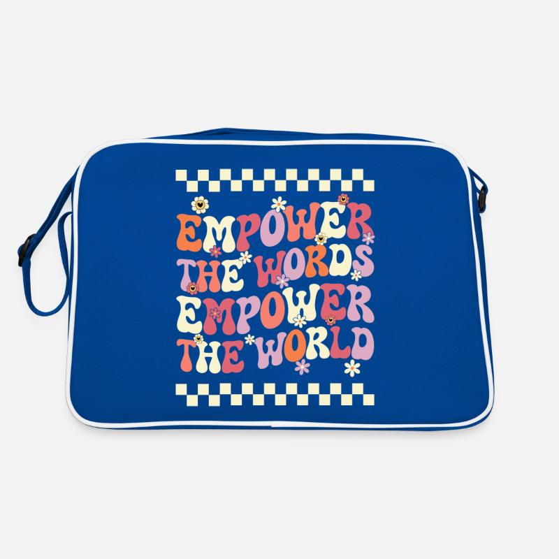 Mots Groovy Prof De Lettres Lecture Enseignant Sac Retro