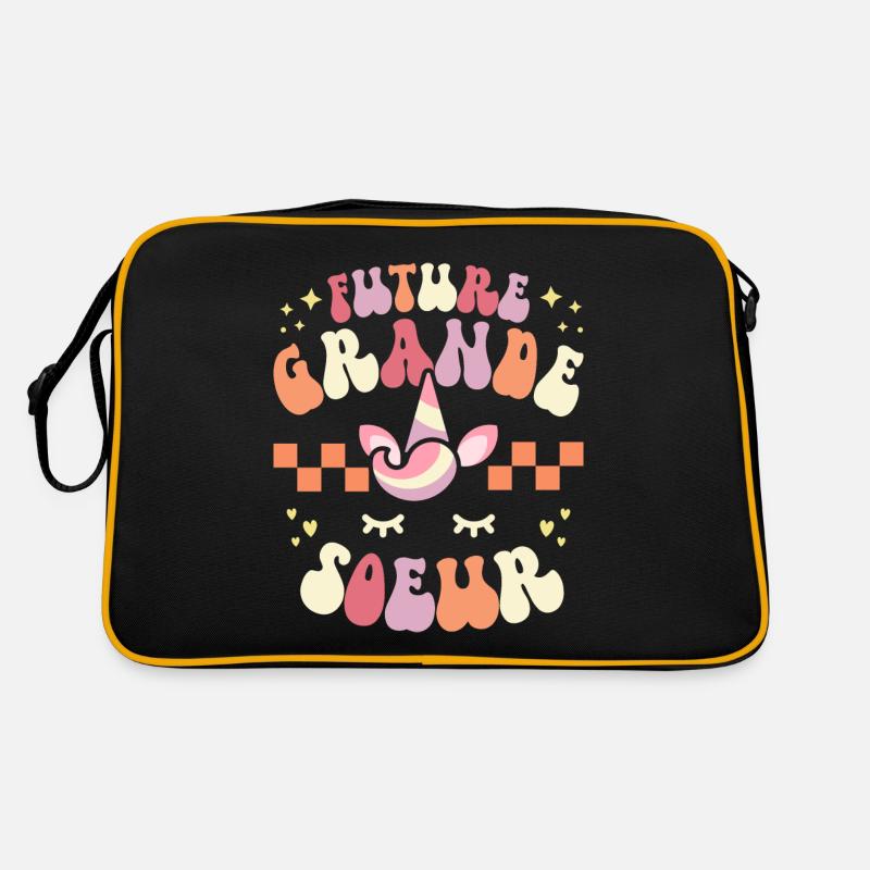 Annonce Bébé Surprise 2024 Future Grande Soeur Sac Retro