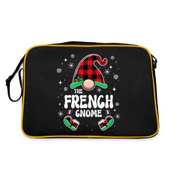 Christmas Family Gnome French - Retro Bag - black/gold - Back