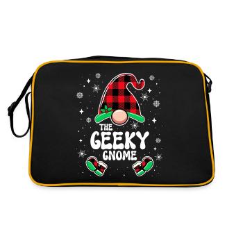 Noël En Famille Gnome Geek - Sac Retro - noir/or - Dos