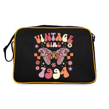 Vintage Année 1994 Fête Anniversaire Femme 30 Ans - Sac Retro - noir/or - Dos