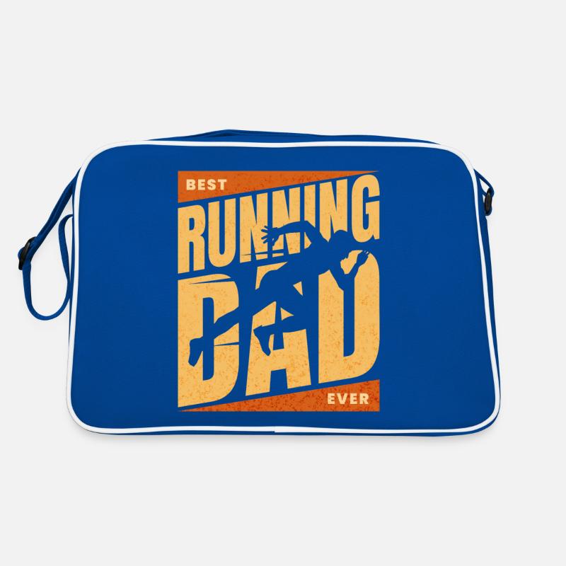 Papa Marathonläufer Bester Papa Läufer Retro Tasche