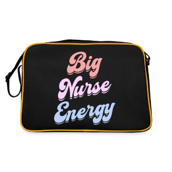Energische Krankenschwester Krankenschwester - Retro Tasche - Schwarz/Gold - Hinten