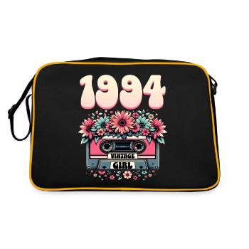 Cassette Année 1994 Anniversaire Femme 30 Ans - Sac Retro - noir/or - Dos