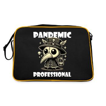 Humour Infirmière Médecin de La Peste Docteur - Sac Retro - noir/or - Dos
