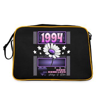Retro Y2K Year 1994 Birthday Woman 30 Years - Retro Bag - black/gold - Back