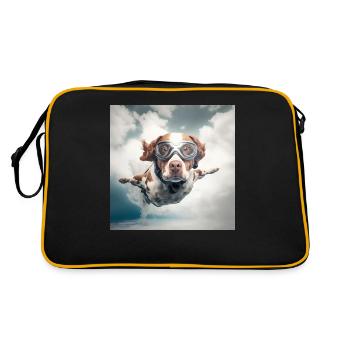 Chien volant - Sac Retro - noir/or - Dos