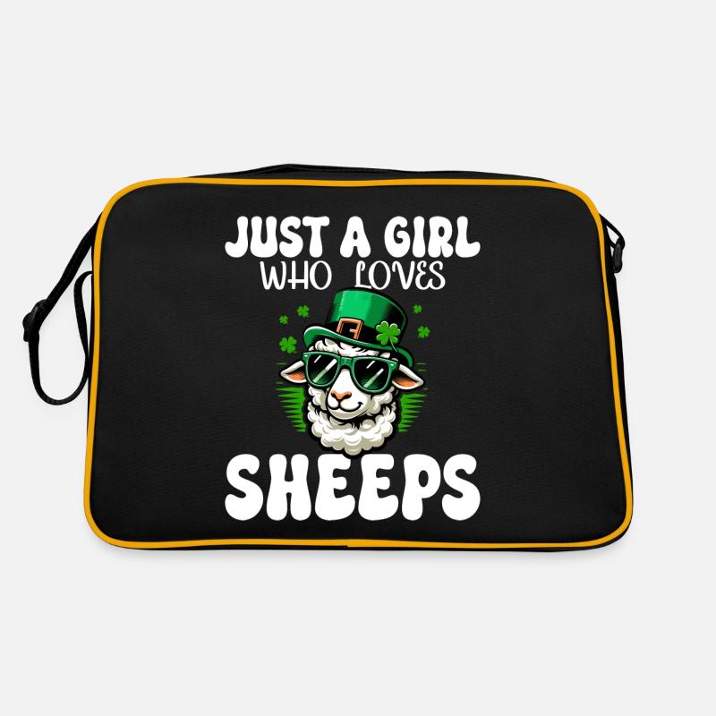 Fille Qui Adore Les Moutons Saint Patrick Sac Retro