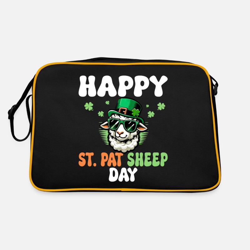 Fête Irlande Blague Mouton Saint Patrick Sac Retro