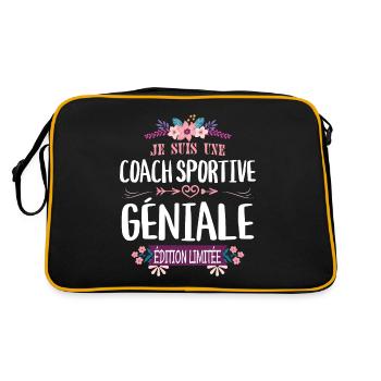Femme Édition Limitée Coach Sportive Géniale - Sac Retro - noir/or - Dos