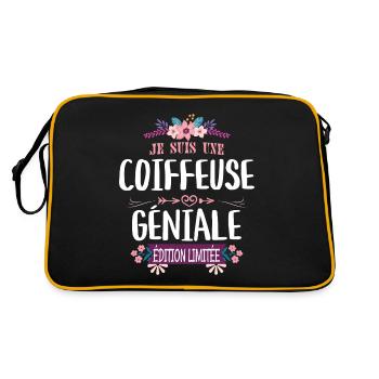 Femme Édition Limitée Coiffeuse Géniale - Sac Retro - noir/or - Dos