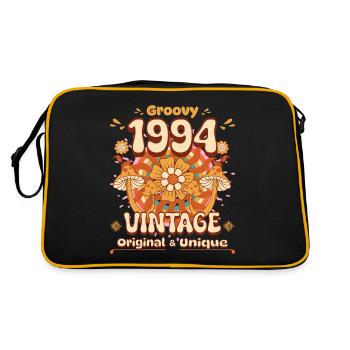 Vintage Année 1994 Anniversaire Femme 30 Ans - Sac Retro - noir/or - Dos