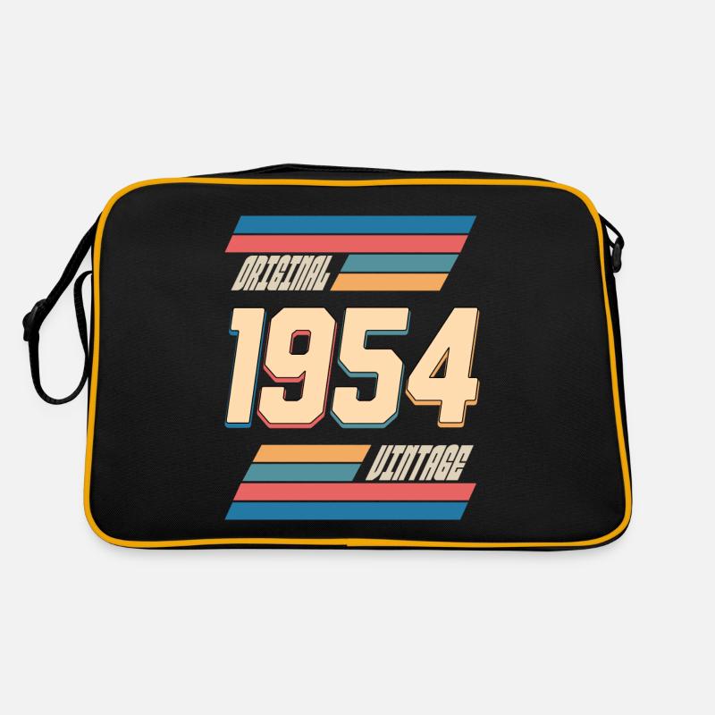 Original 1954 Anniversaire 70 Ans Anniversaire - Sac Retro - noir/or