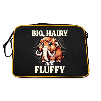 Humour Mammouth Laineux Adore Mammouth Homme - Sac Retro - noir/or - Dos